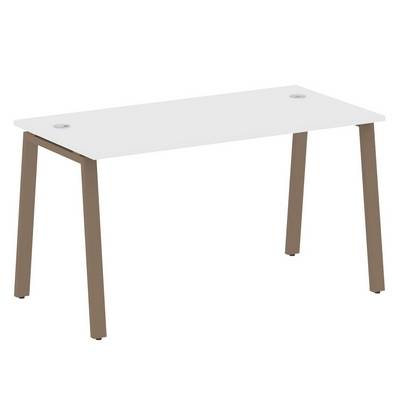 Metal System Style БА.СП-3 (Белый/мокко) Стол письменный на А-образном м/к