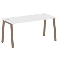 Metal System Style БА.СП-4 (Белый/мокко) Стол письменный на А-образном м/к