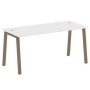 Metal System Style БА.СП-4 (Белый/мокко) Стол письменный на А-образном м/к