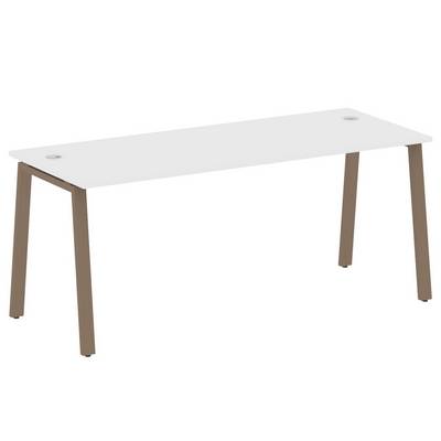 Metal System Style БА.СП-5 (Белый/мокко) Стол письменный на А-образном м/к