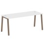 Metal System Style БА.СП-5 (Белый/мокко) Стол письменный на А-образном м/к