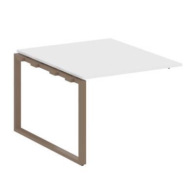 Metal System Style БО.ППРГ-1 (Белый/мокко) Проходной наборный элемент переговорного стола на О-образном м/к (проходная опора Б.ОСП-123, столешница, два комплекта траверс)