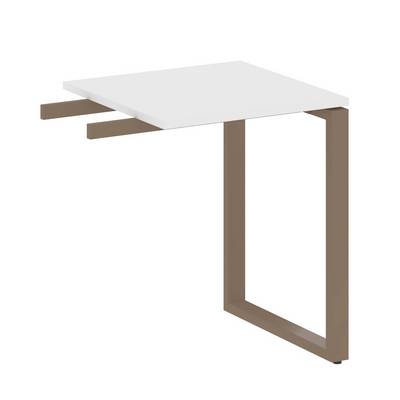 Metal System Style БО.ПР-1 (Белый/мокко) Приставной элемент на О-образном м/к (используется в качестве брифинга или боковой приставки)