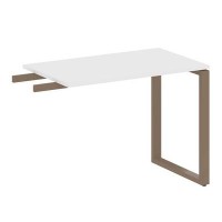 Metal System Style БО.ПР-3 (Белый/мокко) Приставной элемент на О-образном м/к (используется в качестве брифинга или боковой приставки)