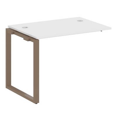 Metal System Style БО.ПРС-СП-1.1 (Белый/мокко) Проходной наборный элемент рабочей станции  на О-образном м/к  (проходная опора Б.ОСП-72, столешница, комплект траверс)