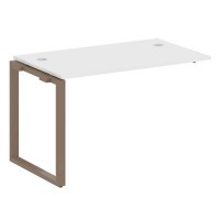 Metal System Style БО.ПРС-СП-1.2 (Белый/мокко) Проходной наборный элемент рабочей станции на О-образном  м/к(проходная опора Б.ОСП-72, столешница, комплект траверс)