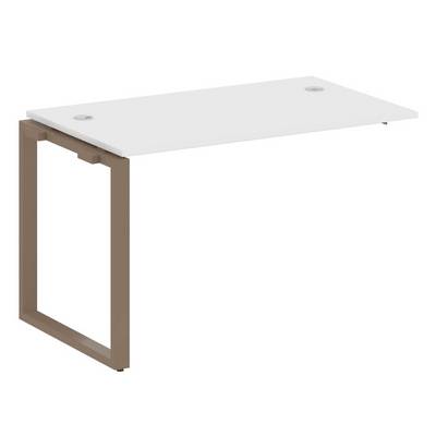 Metal System Style БО.ПРС-СП-1.2 (Белый/мокко) Проходной наборный элемент рабочей станции на О-образном  м/к(проходная опора Б.ОСП-72, столешница, комплект траверс)