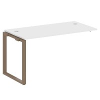 Metal System Style БО.ПРС-СП-1.3 (Белый/мокко) Проходной наборный элемент рабочей станции на О-образномм м/к (проходная опора Б.ОСП-72, столешница, комплект траверс)