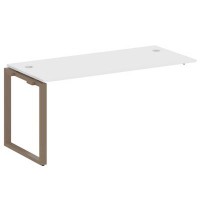 Metal System Style БО.ПРС-СП-1.4 (Белый/мокко) Проходной наборный элемент рабочей станции на О-образном м/к (проходная опора Б.ОСП-72, столешница, комплект траверс)