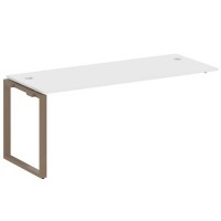 Metal System Style БО.ПРС-СП-1.5 (Белый/мокко) Проходной наборный элемент рабочей станции на О-образном м/к (проходная опора Б.ОСП-72, столешница, комплект траверс)