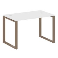 Metal System Style БО.СП-2 (Белый/мокко) Стол письменный на О-образном м/к