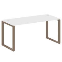 Metal System Style БО.СП-4 (Белый/мокко) Стол письменный на О-образном м/к