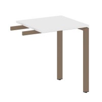 Metal System Style БП.ПР-1 (Белый/мокко) Приставной элемент на П-образном м/к (используется в качестве брифинга или боковой приставки)