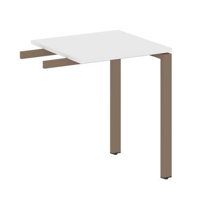 Metal System Style БП.ПР-1 (Белый/мокко) Приставной элемент на П-образном м/к (используется в качестве брифинга или боковой приставки)