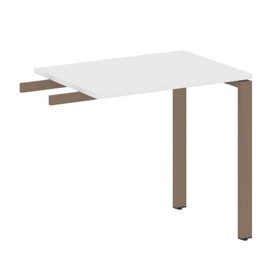 Metal System Style БП.ПР-2 (Белый/мокко) Приставной элемент на П-образном м/к (используется в качестве брифинга или боковой приставки)