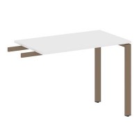 Metal System Style БП.ПР-3 (Белый/мокко) Приставной элемент на П-образном м/к (используется в качестве брифинга или боковой приставки)