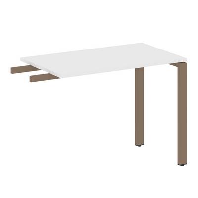 Metal System Style БП.ПР-3 (Белый/мокко) Приставной элемент на П-образном м/к (используется в качестве брифинга или боковой приставки)