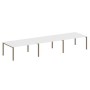 Metal System Style БП.ПРГ-3.4 (Белый/мокко) Переговорный стол (3 столешницы) на П-образном м/к