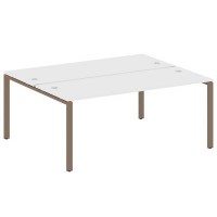 Metal System Style БП.РАС-СП-2.5 (Белый/мокко) Рабочая станция на П-образном м/к