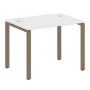 Metal System Style БП.СП-1 (Белый/мокко) Стол письменный на П-образном м/к