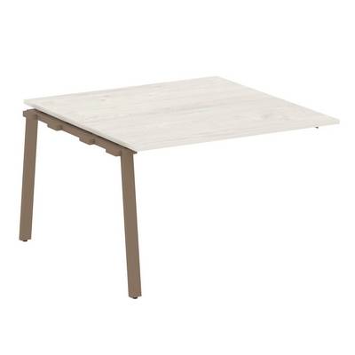 Metal System Style БА.ППРГ-2 (Дуб Наварра/мокко) Проходной наборный элемент переговорного стола на А-образном м/к (проходная опора Б.ОСП-123, столешница, два комплекта траверс)