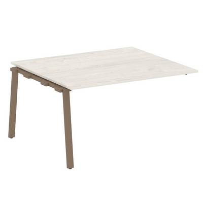 Metal System Style БА.ППРГ-3 (Дуб Наварра/мокко) Проходной наборный элемент переговорного стола на А-образном м/к (проходная опора Б.ОСП-123, столешница, два комплекта траверс)