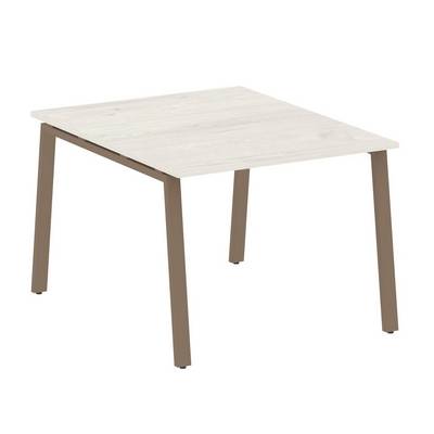 Metal System Style БА.ПРГ-1.1 (Дуб Наварра/мокко) Переговорный стол (1 столешница) на А-образном м/к