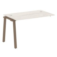 Metal System Style БА.ПРС-СП-1.2 (Дуб Наварра/мокко) Проходной наборный на А-образном м/к элемент рабочей станции (проходная опора Б.ОСП-72, столешница, комплект траверс)