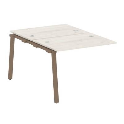 Metal System Style БА.ПРС-СП-2.1 (Дуб Наварра/мокко) Проходной наборный элемент рабочей станции на А-образном м/к (проходная опора Б.ОСП-147, две столешницы, два комплекта траверс)