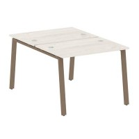 Metal System Style БА.РАС-СП-2.1 (Дуб Наварра/мокко) Рабочая станция на А-образном м/к