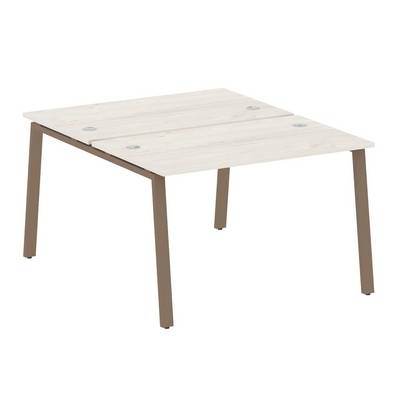 Metal System Style БА.РАС-СП-2.2 (Дуб Наварра/мокко) Рабочая станция на А-образном м/к