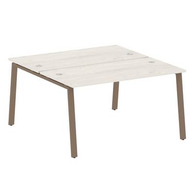 Metal System Style БА.РАС-СП-2.3 (Дуб Наварра/мокко) Рабочая станция на А-образном м/к