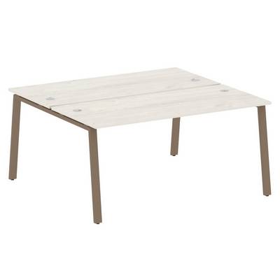 Metal System Style БА.РАС-СП-2.4 (Дуб Наварра/мокко) Рабочая станция на А-образном м/к