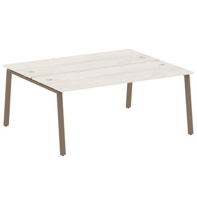 Metal System Style БА.РАС-СП-2.5 (Дуб Наварра/мокко) Рабочая станция на А-образном м/к