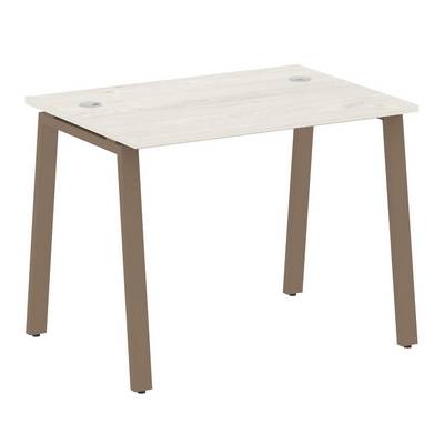 Metal System Style БА.СП-1 (Дуб Наварра/мокко) Стол письменный на А-образном м/к