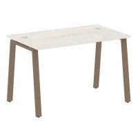 Metal System Style БА.СП-2 (Дуб Наварра/мокко) Стол письменный на А-образном м/к