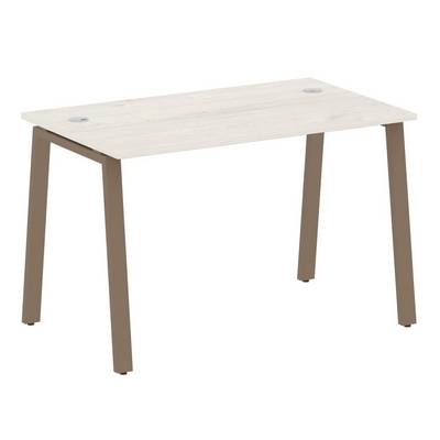 Metal System Style БА.СП-2 (Дуб Наварра/мокко) Стол письменный на А-образном м/к