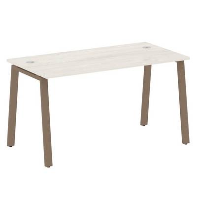 Metal System Style БА.СП-3 (Дуб Наварра/мокко) Стол письменный на А-образном м/к