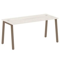 Metal System Style БА.СП-4 (Дуб Наварра/мокко) Стол письменный на А-образном м/к