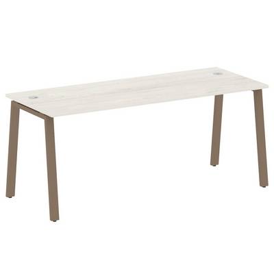 Metal System Style БА.СП-5 (Дуб Наварра/мокко) Стол письменный на А-образном м/к