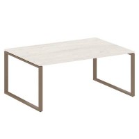 Metal System Style БО.ПРГ-1.5 (Дуб Наварра/мокко) Переговорный стол (1 столешница) на О-образном м/к