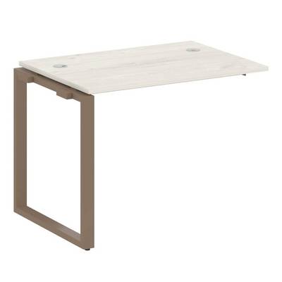 Metal System Style БО.ПРС-СП-1.1 (Дуб Наварра/мокко) Проходной наборный элемент рабочей станции  на О-образном м/к  (проходная опора Б.ОСП-72, столешница, комплект траверс)