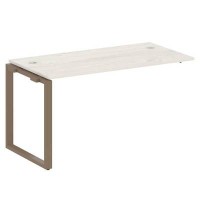 Metal System Style БО.ПРС-СП-1.3 (Дуб Наварра/мокко) Проходной наборный элемент рабочей станции на О-образномм м/к (проходная опора Б.ОСП-72, столешница, комплект траверс)