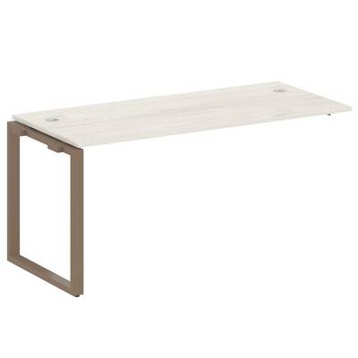 Metal System Style БО.ПРС-СП-1.4 (Дуб Наварра/мокко) Проходной наборный элемент рабочей станции на О-образном м/к (проходная опора Б.ОСП-72, столешница, комплект траверс)