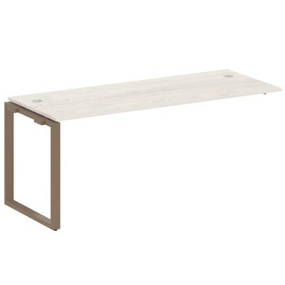 Metal System Style БО.ПРС-СП-1.5 (Дуб Наварра/мокко) Проходной наборный элемент рабочей станции на О-образном м/к (проходная опора Б.ОСП-72, столешница, комплект траверс)