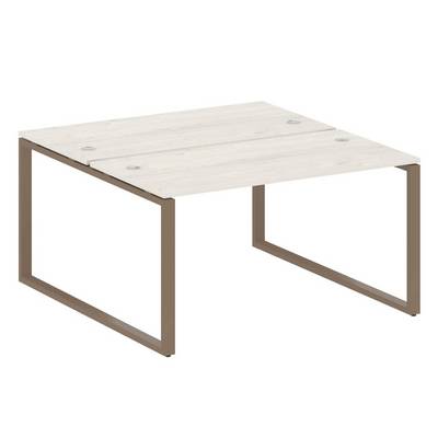 Metal System Style БО.РАС-СП-2.3 (Дуб Наварра/мокко) Рабочая станция на О-образном м/к