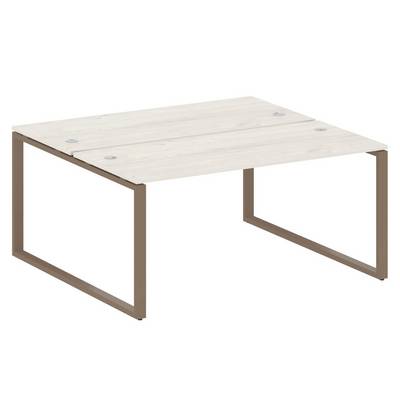 Metal System Style БО.РАС-СП-2.4 (Дуб Наварра/мокко) Рабочая станция на О-образном м/к