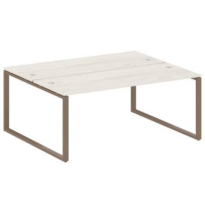 Metal System Style БО.РАС-СП-2.5 (Дуб Наварра/мокко) Рабочая станция на О-образном м/к