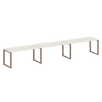 Метал Систем БО.СМ-3.4 (Дуб Наварра/мокко) Рабочая станция на 3 раб.места на О-образном м/к