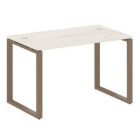 Metal System Style БО.СП-2 (Дуб Наварра/мокко) Стол письменный на О-образном м/к